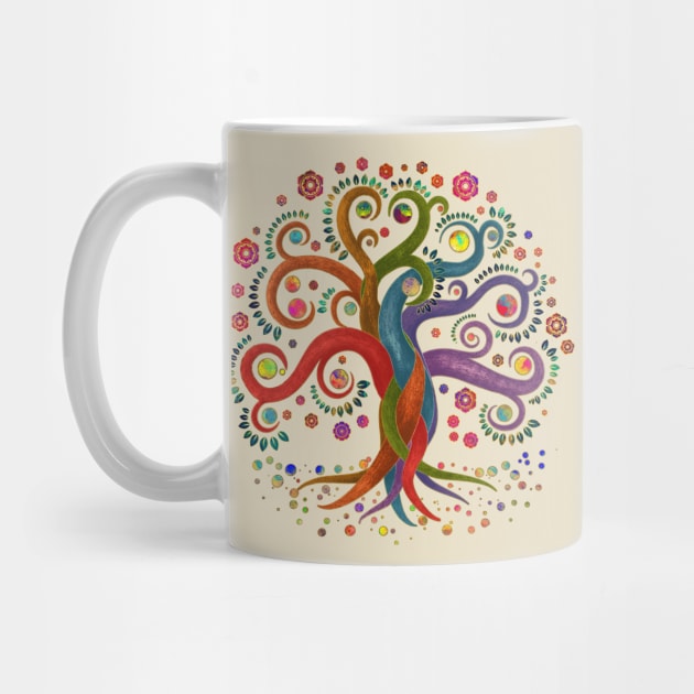 Tree of Life - Yggdrasil - Watercolor swirl by Nartissima